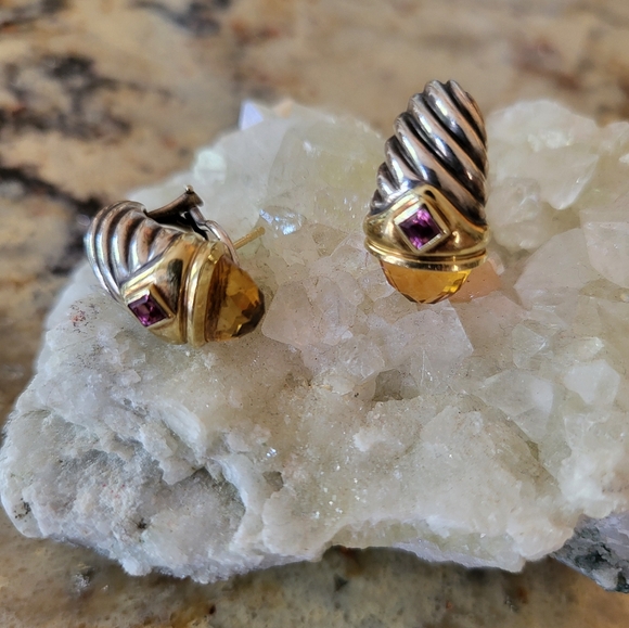 David yurman renaissance shrimp earrings - Picture 4 of 5